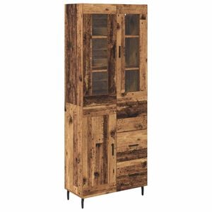 vidaXL Highboard 2 &tau;&mu;&chi;. &Pi;&alpha;&lambda;&iota;ό &Xi;ύ&lambda;&omicron; 69,5 x 34 x 180 &epsilon;&kappa;.