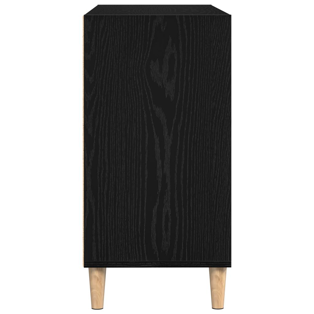 vidaXL Πλαϊνό Γραφείο Μαύρο Δρυς 103,5x35x70 εκ. Συνθετικό Ξύλο