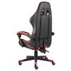 vidaXL Καρέκλα Racing Μαύρο / Κόκκινο από Συνθετικό Δέρμα