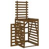 vidaXL Αποθ. Τροχήλατου Κάδου Μελί 84x90x128,5 εκ. Μασίφ Ξύλο Πεύκου