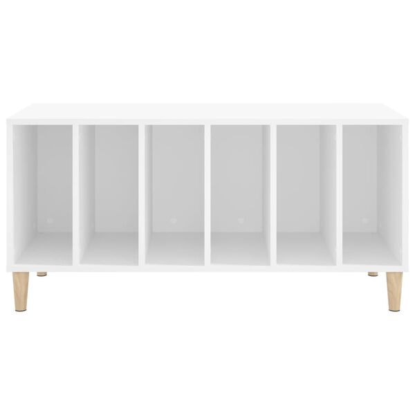 vidaXL Έπιπλο Δίσκων Λευκό 100 x 38 x 48 εκ. από Επεξεργασμένο Ξύλο