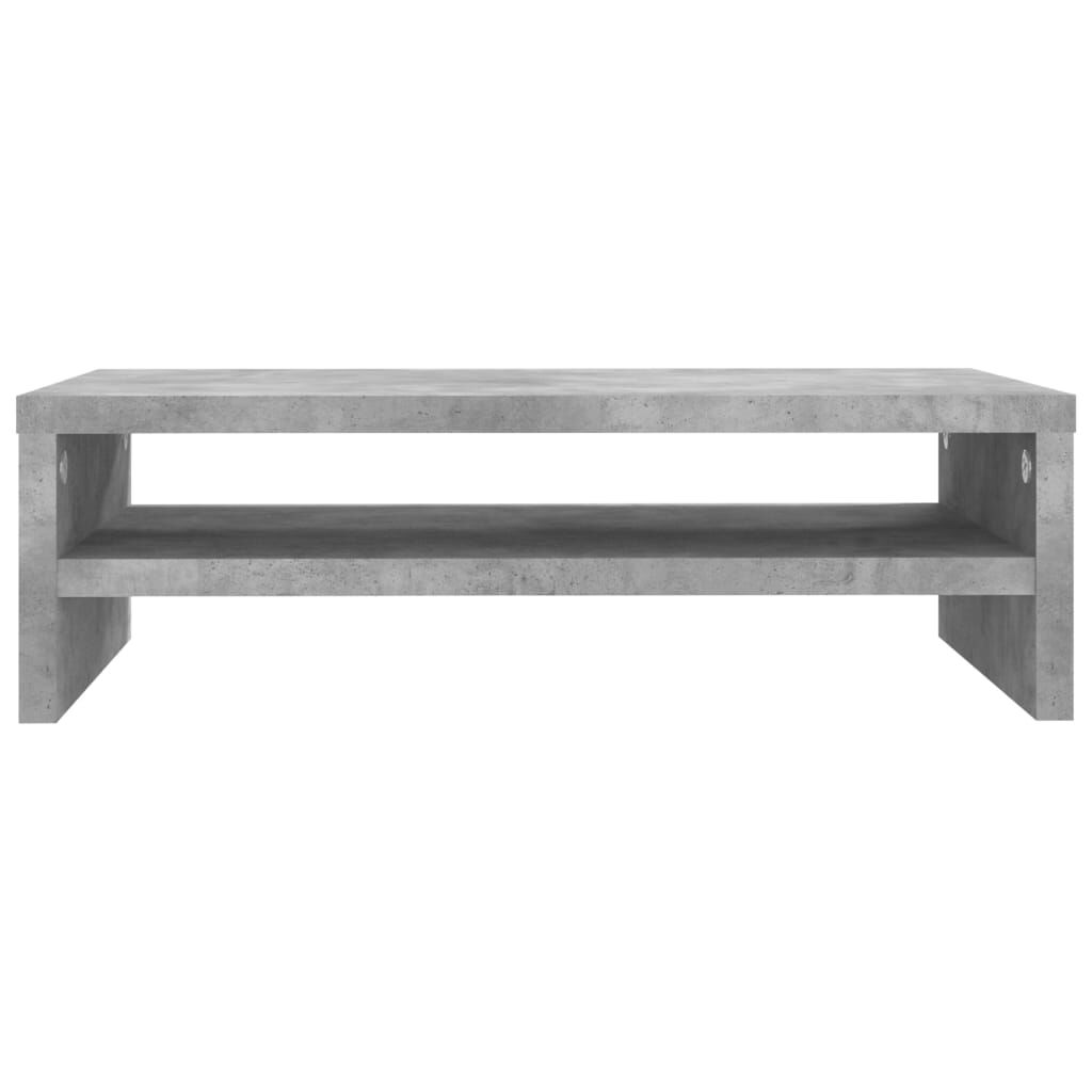 vidaXL Βάση Οθόνης Γκρι του Σκυροδέματος 42x24x13 εκ. από Επεξ. Ξύλο