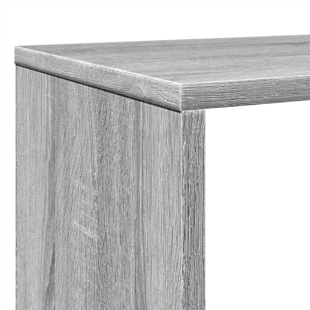 vidaXL Βιβλιοθήκη Γκρι Sonoma 102x29x143 εκ. από Επεξεργασμένο Ξύλο