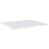 vidaXL Ράφια Βιβλιοθήκης 4 τεμ. Γυαλ. Λευκό 60x50x1,5 εκ. Επεξ. Ξύλο