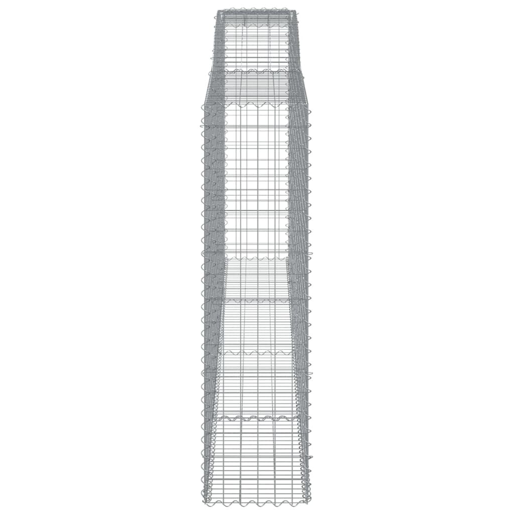 vidaXL Συρματοκιβώτιο Τοξωτό 400x50x180/200εκ. από Γαλβανισμένο Χάλυβα
