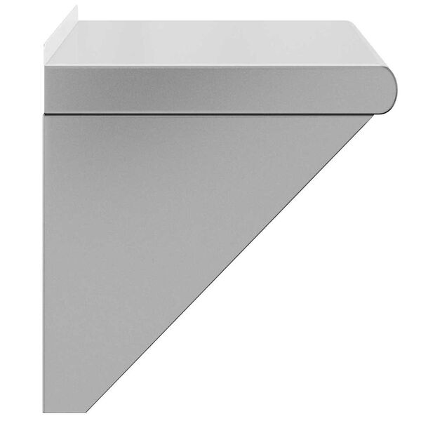vidaXL Ράφι Τοίχου Ασημί 50x30x31 εκ. Ανοξείδωτο Ατσάλι