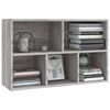 vidaXL Βιβλιοθήκη/Βοηθητικό Ντουλάπι Γκρι Sonoma 50x25x80 εκ Επεξ Ξύλο