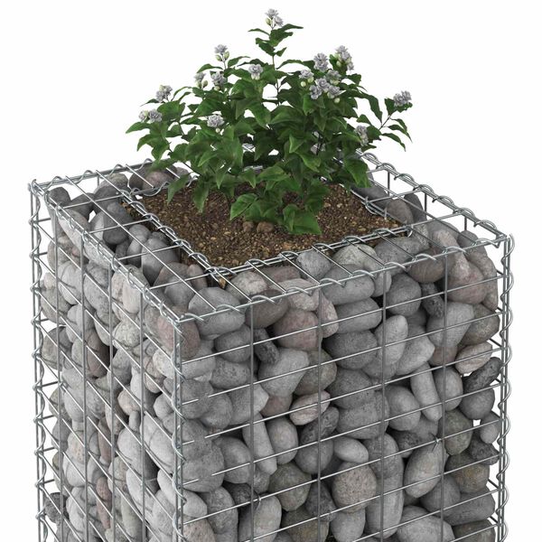 vidaXL &Alpha;&nu;&alpha;&sigma;&eta;&kappa;&omega;&mu;έ&nu;&omicron; &kappa;&rho;&epsilon;&beta;ά&tau;&iota; gabion &Alpha;&sigma;&eta;&mu;ί 50 x 50 x 150 &epsilon;&kappa;