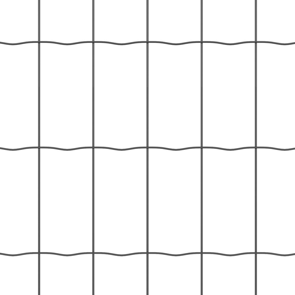 vidaXL Euro Fence με 7 Στενούς Πότσες 0.4x10 μ Γαλβανισμένος Χάλυβας
