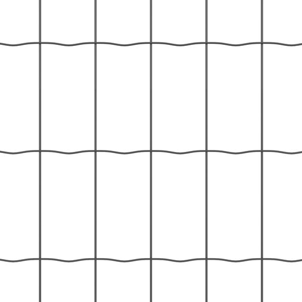 vidaXL Euro Fence με 7 Στενούς Πότσες 0.4x10 μ Γαλβανισμένος Χάλυβας