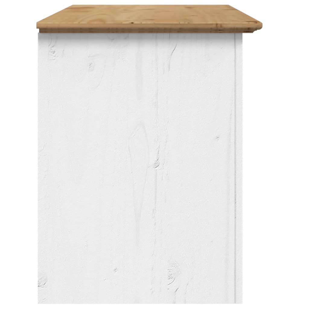 vidaXL Έπιπλο Τηλεόρασης BODO 2 Συρτάρια Καφέ 91,5x44,5x56 εκ. Πεύκο