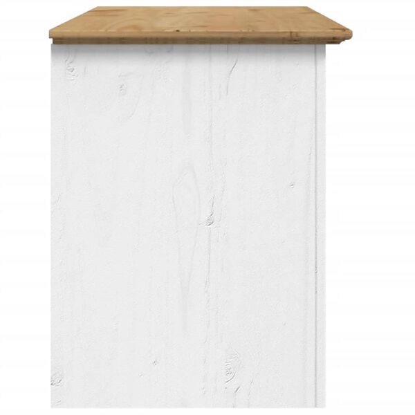 vidaXL Έπιπλο Τηλεόρασης BODO 2 Συρτάρια Καφέ 91,5x44,5x56 εκ. Πεύκο