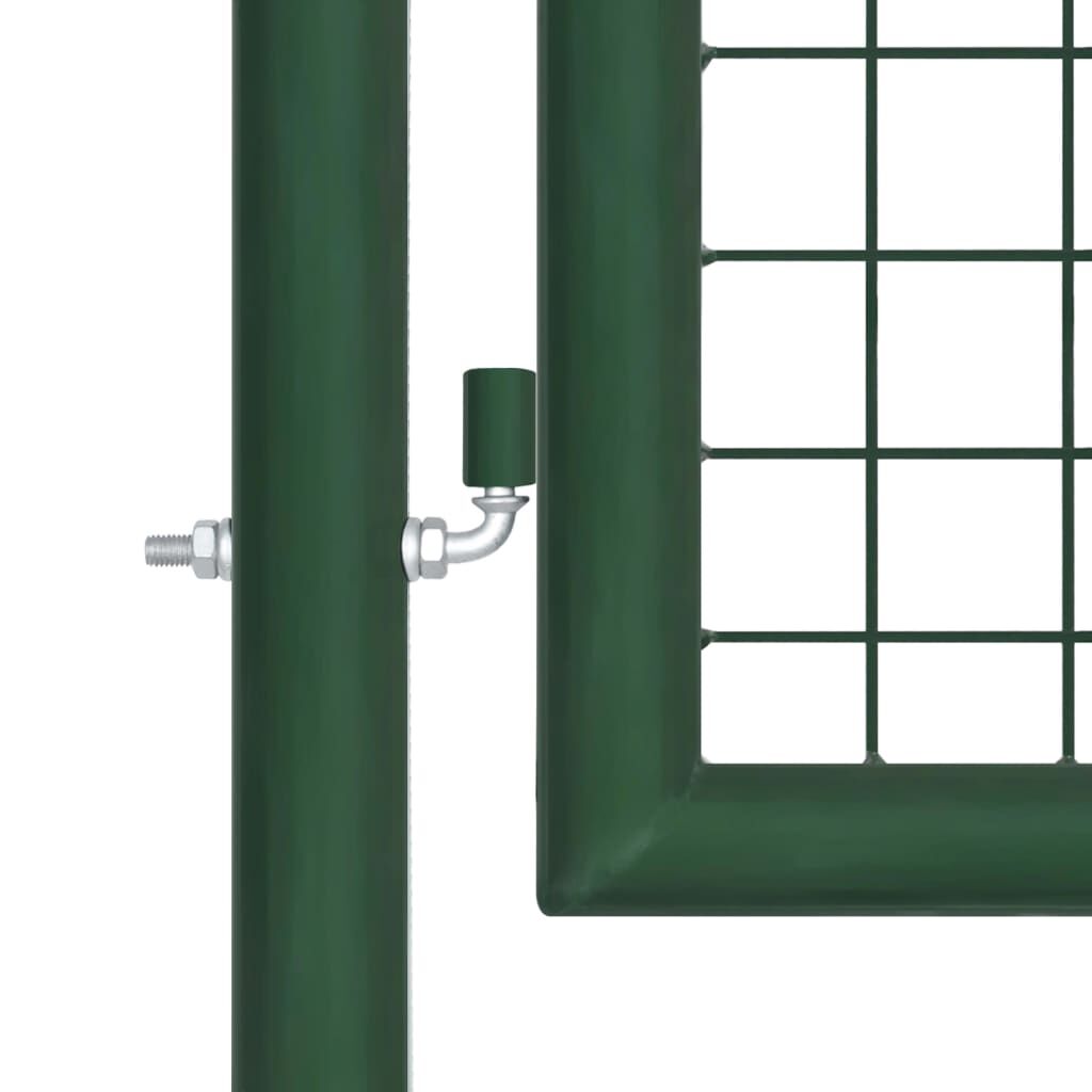 vidaXL Πόρτα Περίφραξης με Πλέγμα Πράσινη 350 x 175 εκ. Γαλβαν. Ατσάλι