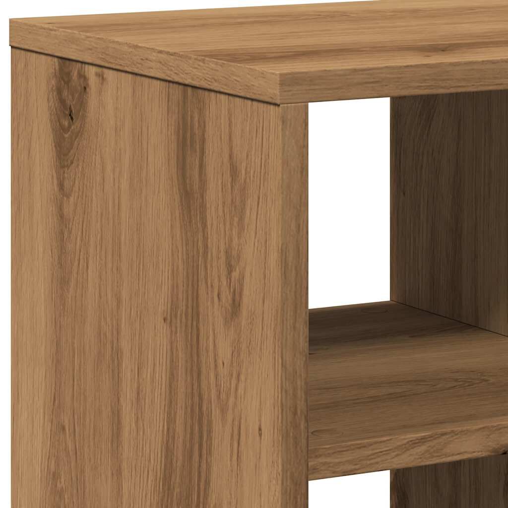 vidaXL Side Table Artisan Oak 50x30x50 cm Κατασκευασμένο ξύλο