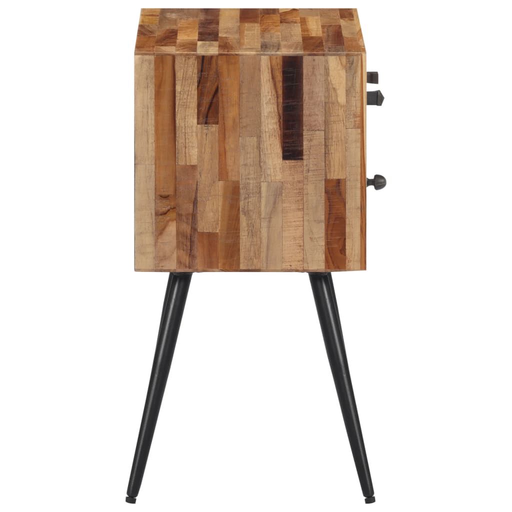 vidaXL Κομοδίνο 47 x 31,5 x 60 εκ. από Μασίφ Ξύλο Teak