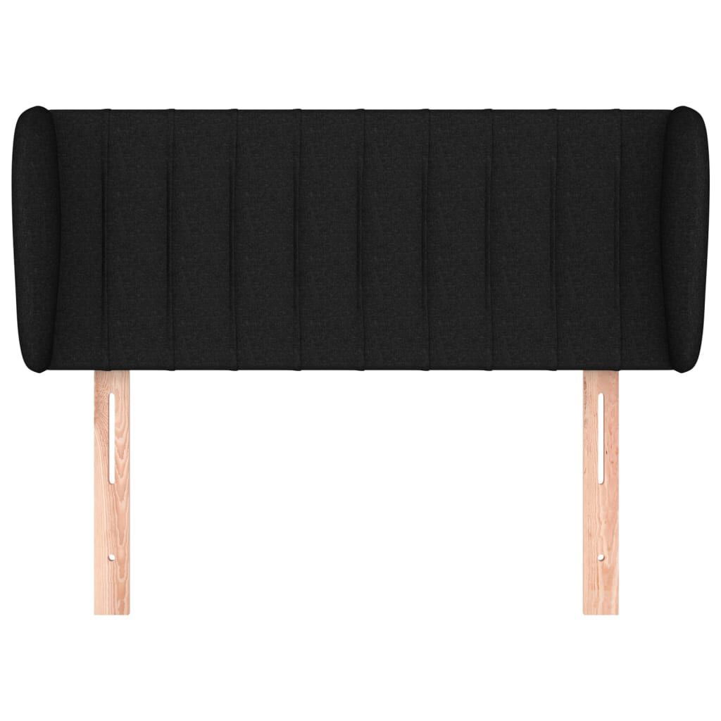 vidaXL Κεφαλάρι με Πτερύγια Μαύρο 83 x 23 x 78/88 εκ. Υφασμάτινο