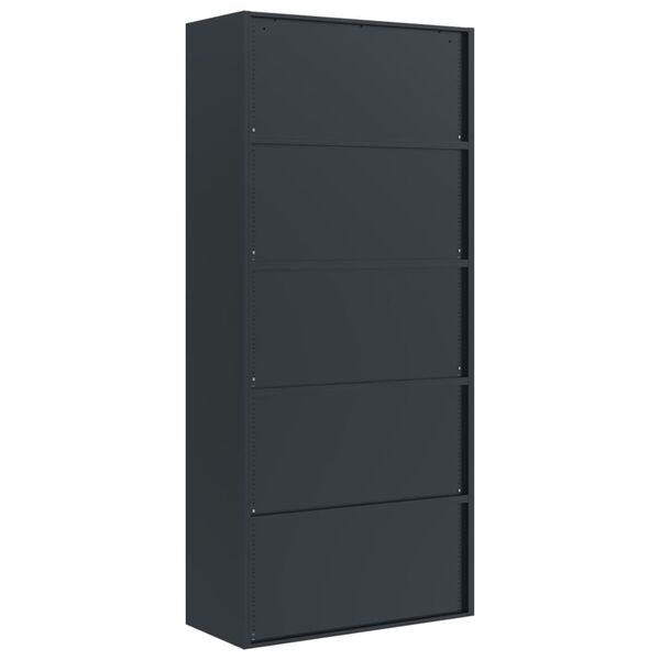 vidaXL Αρχειοθήκη Ανθρακί 90x40x200 εκ. Ατσάλινη