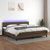 vidaXL &Kappa;&rho;&epsilon;&beta;ά&tau;&iota; Boxspring &mu;&epsilon; &Sigma;&tau;&rho;ώ&mu;&alpha; & LED &Sigma;&kappa;.&Kappa;&alpha;&phi;έ 200x200 &epsilon;&kappa; &Upsilon;&phi;&alpha;&sigma;&mu;ά&tau;&iota;&nu;&omicron;