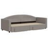 vidaXL Καναπές Κρεβάτι Συρόμενος Taupe 80x200 εκ. Υφασμάτινος Συρτάρια