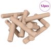 vidaXL &Xi;ύ&lambda;&iota;&nu;&omicron;&iota; &Delta;&alpha;&kappa;&tau;ύ&lambda;&iota;&omicron;&iota; 12 &tau;&epsilon;&mu;. &Kappa;&alpha;&phi;έ &Oslash; 6 x 40 mm &Mu;&alpha;&sigma;ί&phi; &xi;ύ&lambda;&omicron;