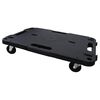vidaXL Τρόλεϊ Μεταφοράς 5 Τεμ. Μαύρα 58 x 38 x 12 εκ. Πολυπροπυλένιο