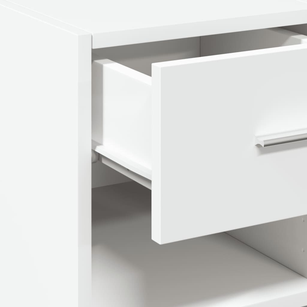 vidaXL Συρταριέρα Λευκή 50x42,5x93 εκ. από Επεξεργασμένο Ξύλο