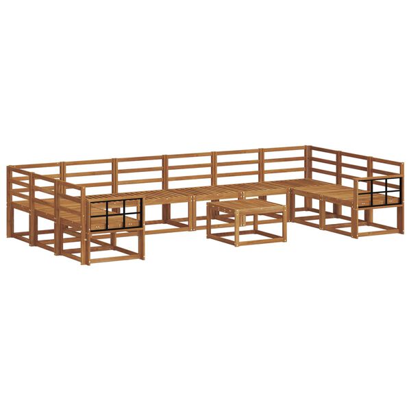 vidaXL &Sigma;&epsilon;&iota;&rho;ά &Kappa;&alpha;&nu;&alpha;&pi;έ &Epsilon;&xi;&omega;&tau;&epsilon;&rho;&iota;&kappa;&omicron;ύ 11 pcs &Phi;&upsilon;&sigma;&iota;&kappa;ό &Sigma;&tau;&epsilon;&rho;&epsilon;ό &Xi;ύ&lambda;&omicron; &Alpha;&kappa;&alpha;&kappa;ί&alpha;&sigmaf;