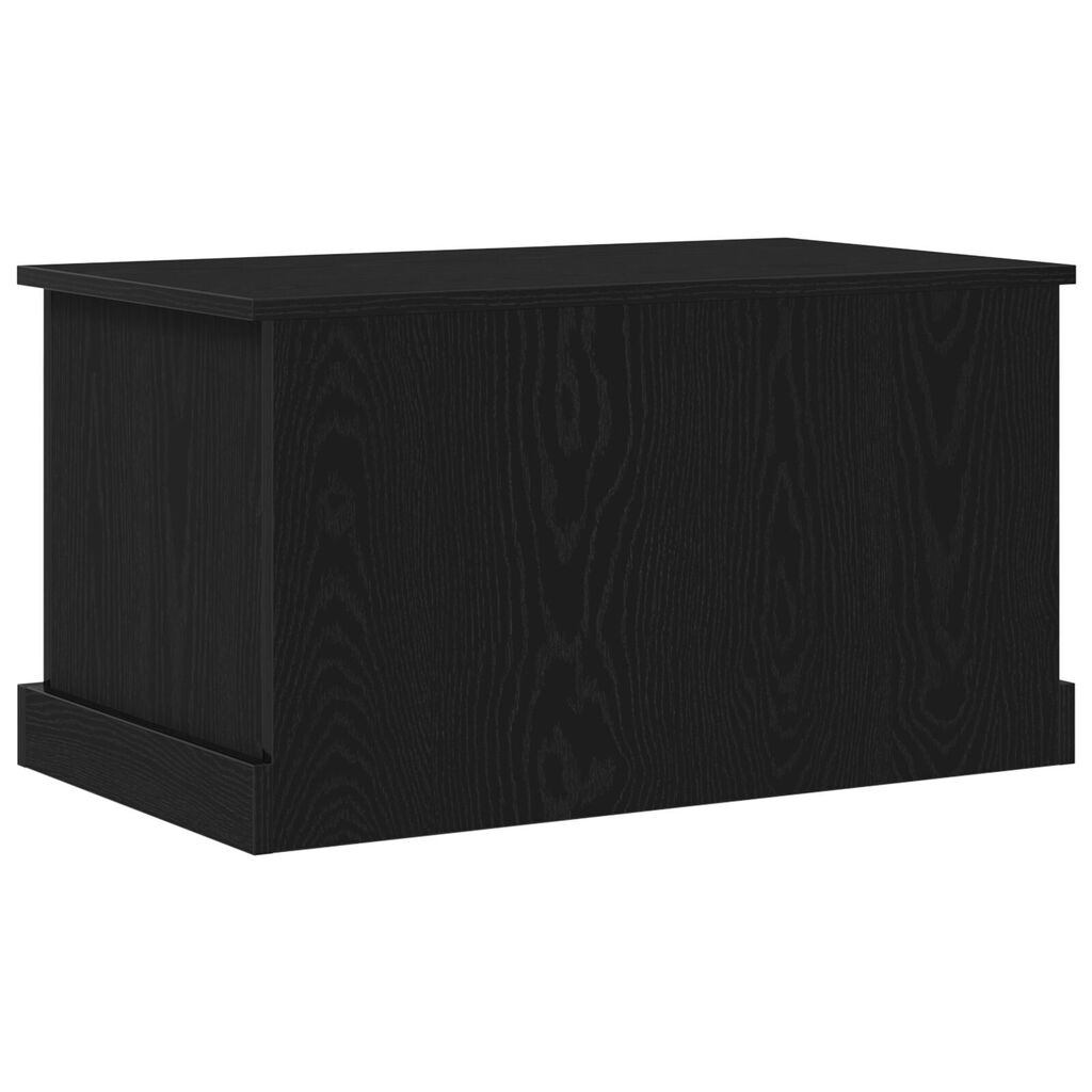 vidaXL Κουτί Αποθήκευσης Μαύρο Δρυς 70x40x38 εκ. Κατασκευασμένο Ξύλο