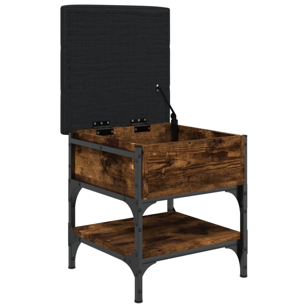 vidaXL Παπουτσοθήκη Καπνιστή Δρυς 42x42x45 εκ. από Επεξεργασμένο Ξύλο