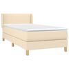 vidaXL &Kappa;&rho;&epsilon;&beta;ά&tau;&iota; Boxspring &mu;&epsilon; &Sigma;&tau;&rho;ώ&mu;&alpha; &Kappa;&rho;&epsilon;&mu; 100 x 200 &epsilon;&kappa;. &Upsilon;&phi;&alpha;&sigma;&mu;ά&tau;&iota;&nu;&omicron;