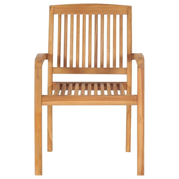 vidaXL Καρέκλες Κήπου 2 τεμ. από Μασίφ Ξύλο Teak με Πράσινα Μαξιλάρια