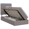 vidaXL LED &Kappa;&rho;&epsilon;&beta;ά&tau;&iota; &alpha;&pi;&omicron;&theta;ή&kappa;&epsilon;&upsilon;&sigma;&eta;&sigmaf; &mu;&epsilon; &sigma;&tau;&rho;ώ&mu;&alpha; Taupe 90 x 200 cm Ύ&phi;&alpha;&sigma;&mu;&alpha;