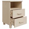 vidaXL Κομοδίνα HAMAR 2 Τεμ. Μελί 40 x 35 x 62 εκ. Μασίφ Ξύλο Πεύκου