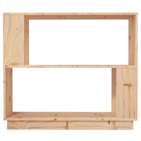 vidaXL Βιβλιοθήκη/Διαχωριστικό Χώρου 80x25x70 εκ. Μασίφ Ξύλο Πεύκου