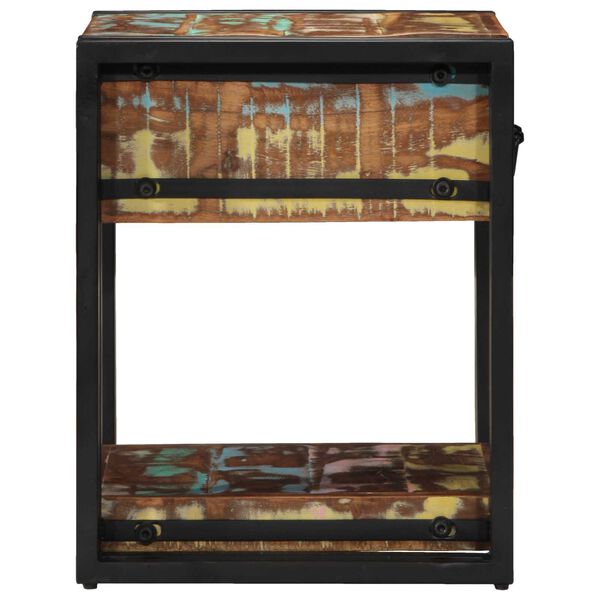 vidaXL Κομοδίνα 2 τμχ 40x40x50 εκ. Μασίφ Ανακυκλωμένο Ξύλο