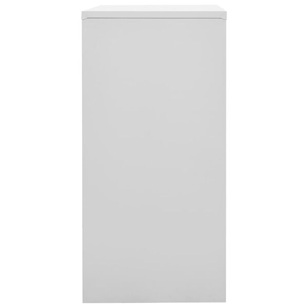 vidaXL Φοριαμός Ανοιχτό Γκρι / Κόκκινο 90 x 45 x 92,5 εκ. Ατσάλινος