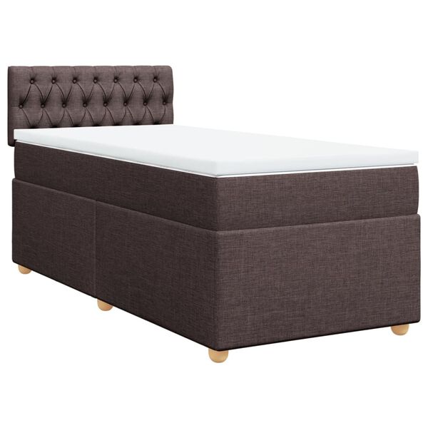 vidaXL &Kappa;&rho;&epsilon;&beta;ά&tau;&iota; Boxspring &mu;&epsilon; &Sigma;&tau;&rho;ώ&mu;&alpha; &Sigma;&kappa;&omicron;ύ&rho;&omicron; &Kappa;&alpha;&phi;έ 90x190 &epsilon;&kappa;. &Upsilon;&phi;&alpha;&sigma;&mu;ά&tau;&iota;&nu;&omicron;