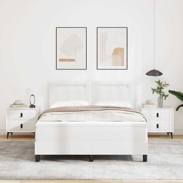 vidaXL &Kappa;&rho;&epsilon;&beta;ά&tau;&iota; &mu;&epsilon; &epsilon;&lambda;&alpha;&tau;ή&rho;&iota;&alpha; &mu;&epsilon; &sigma;&tau;&rho;ώ&mu;&alpha; &Lambda;&epsilon;&upsilon;&kappa;ό 140 x 190 cm &Tau;&epsilon;&chi;&nu;&eta;&tau;ό &delta;έ&rho;&mu;&alpha;