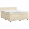 vidaXL &Kappa;&rho;&epsilon;&beta;ά&tau;&iota; box spring &mu;&epsilon; &sigma;&tau;&rho;ώ&mu;&alpha; &Kappa;&rho;&epsilon;&mu; 140 x 200 cm Ύ&phi;&alpha;&sigma;&mu;&alpha;