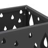 vidaXL Σχέδιο & βάση αποθήκευσης Μαύρο 15.5 x 15.5 x 49 εκ Μέταλλο