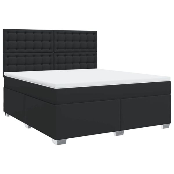 vidaXL &Kappa;&rho;&epsilon;&beta;ά&tau;&iota; Boxspring &mu;&epsilon; &Sigma;&tau;&rho;ώ&mu;&alpha; &Mu;&alpha;ύ&rho;&omicron; 180x200&epsilon;&kappa;.&alpha;&pi;ό &Sigma;&upsilon;&nu;&theta;&epsilon;&tau;&iota;&kappa;ό &Delta;έ&rho;&mu;&alpha;