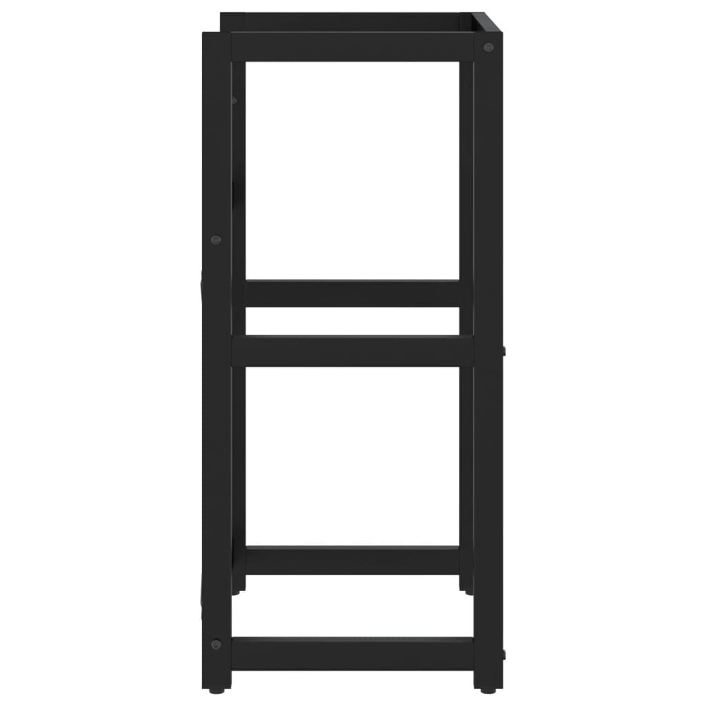 vidaXL Έπιπλο Μπάνιου Μαύρο 40 x 38 x 83 εκ. Σιδερένιο