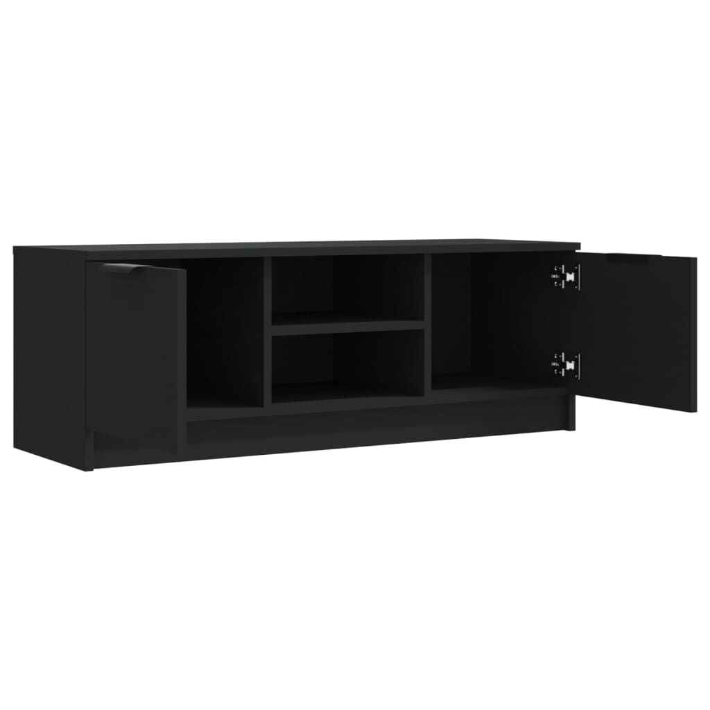 vidaXL Έπιπλο Τηλεόρασης Μαύρο 102x35x36,5 εκ. Επεξεργασμένο Ξύλο