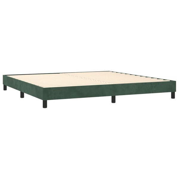 vidaXL &Kappa;&rho;&epsilon;&beta;ά&tau;&iota; Boxspring &mu;&epsilon; &Sigma;&tau;&rho;ώ&mu;&alpha; &Sigma;&kappa;&omicron;ύ&rho;&omicron; &Pi;&rho;ά&sigma;&iota;&nu;&omicron; 200x200&epsilon;&kappa;. &Beta;&epsilon;&lambda;&omicron;ύ&delta;&iota;&nu;&omicron;