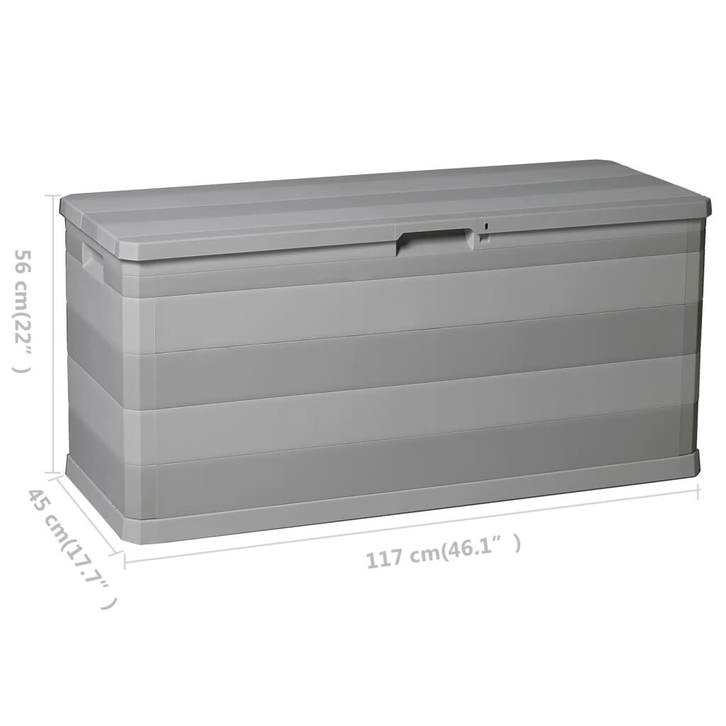 vidaXL Μπαούλο Αποθήκευσης Κήπου Gkri 117 x 45 x 56 εκ.