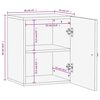 vidaXL Ντουλάπι Μπάνιου Επιτοίχιο Μαύρο 38x33x48 εκ. Μασίφ Ξύλο Μάνγκο