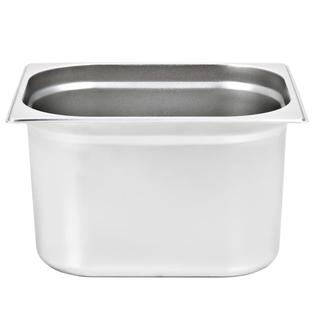 vidaXL Λεκάνες Gastronorm 2 τεμ. GN 1/2 200 χιλ. από Ανοξείδωτο Ατσάλι