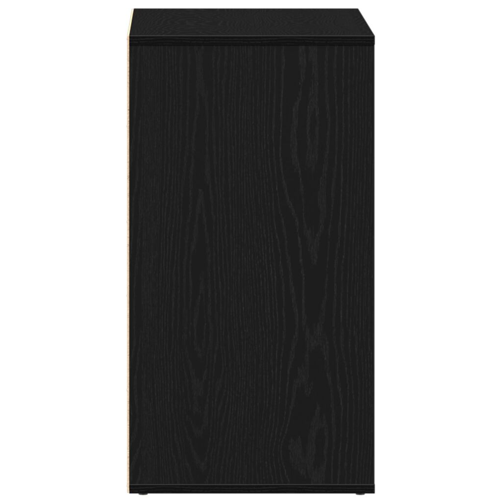 vidaXL Μαύρο Έπιπλο Καλλυντικών 80x40x75 εκ από Επεξεργασμένο Ξύλο