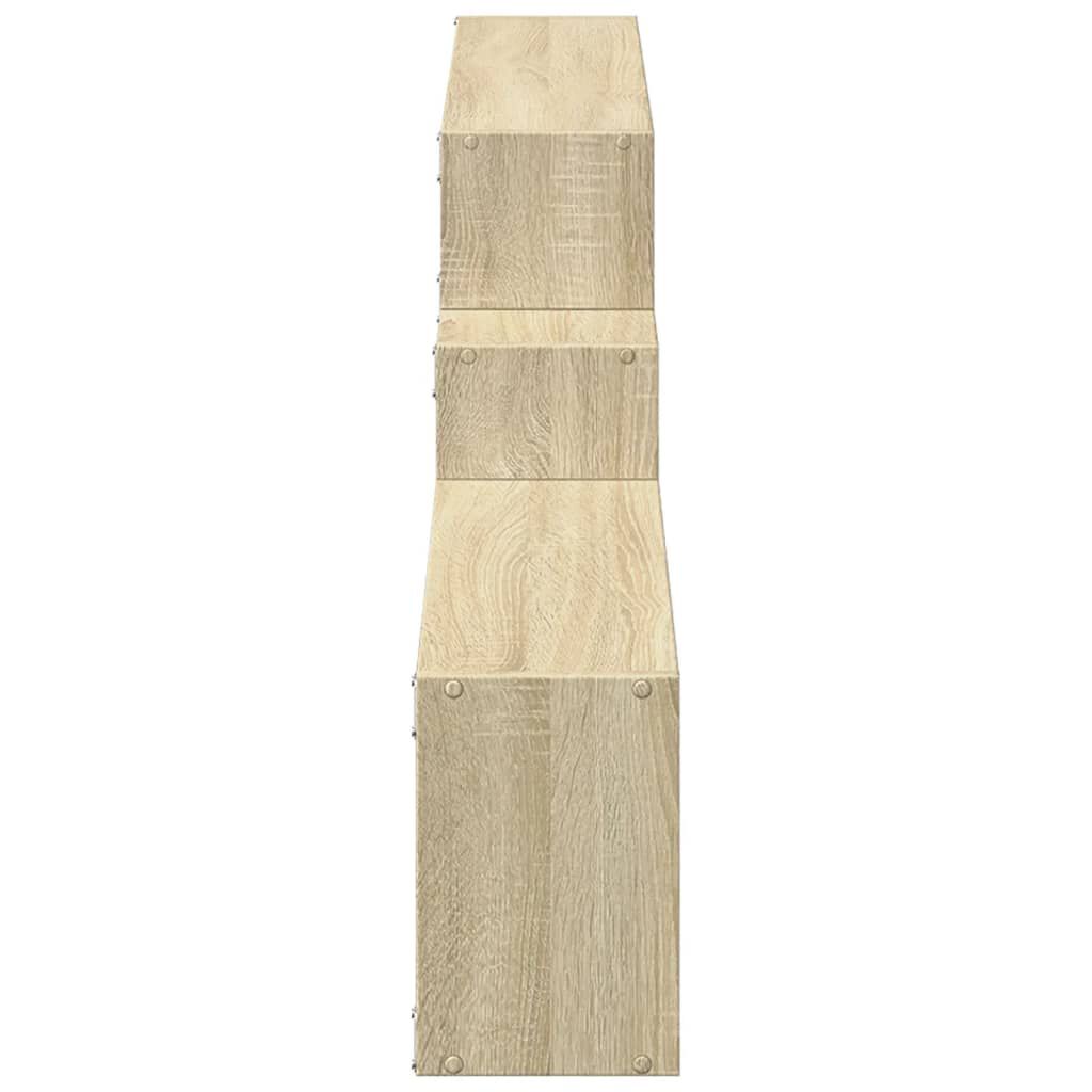 vidaXL Ντουλάπι Τοίχου Sonoma Δρυς 158x18x53 εκ. Επεξεργασμένο Ξύλο