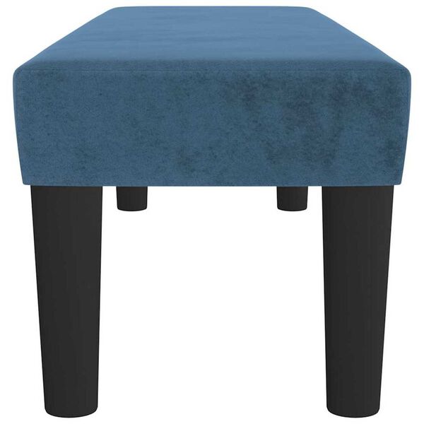 vidaXL Πάγκος Σκούρο Μπλε 100x30x30 εκ. Βελούδινος